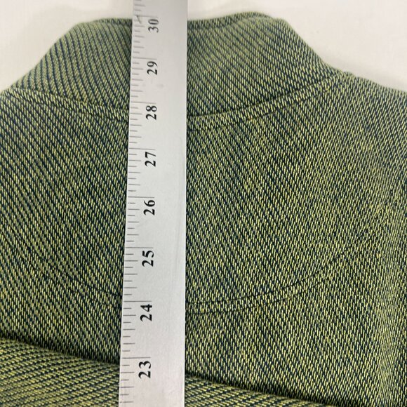 ORVIS Men's Olive Green 1/4 Zip Pullover Sweater With Brown Elbow Patches M - Picture 7 of 15